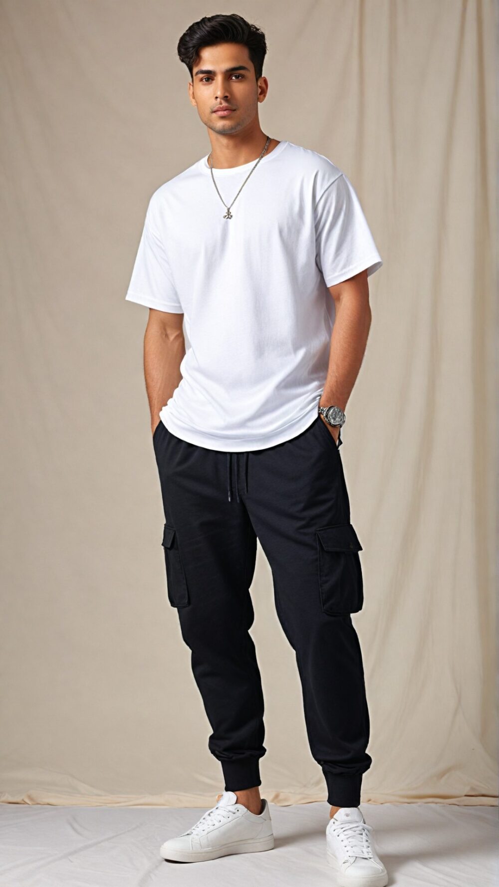 Plain White Oversized T-Shirt for Men