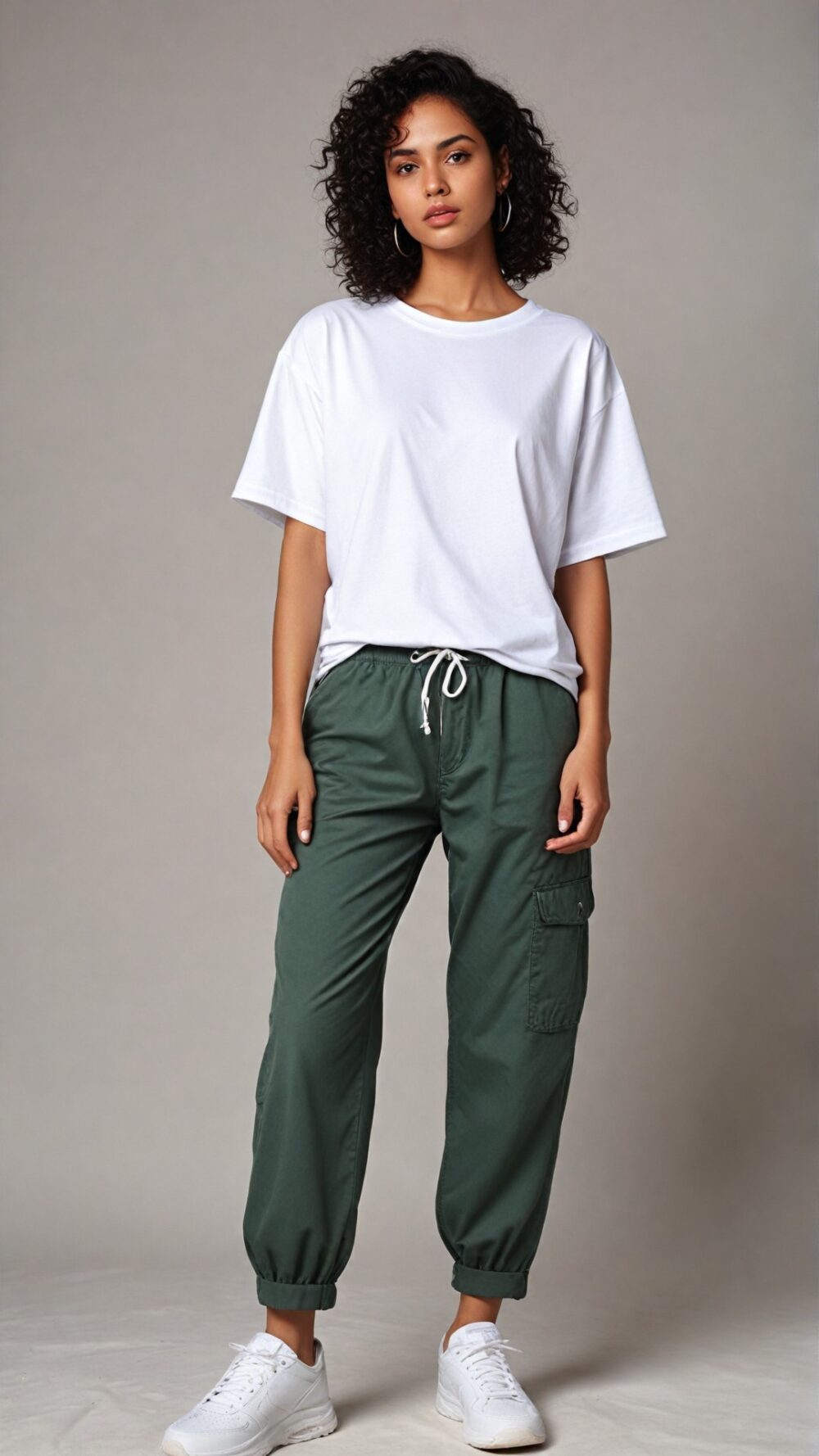 Plain White Oversized T-Shirt for Women