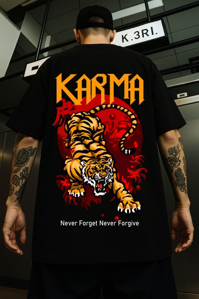 KARMA Printed Oversized T-shirt