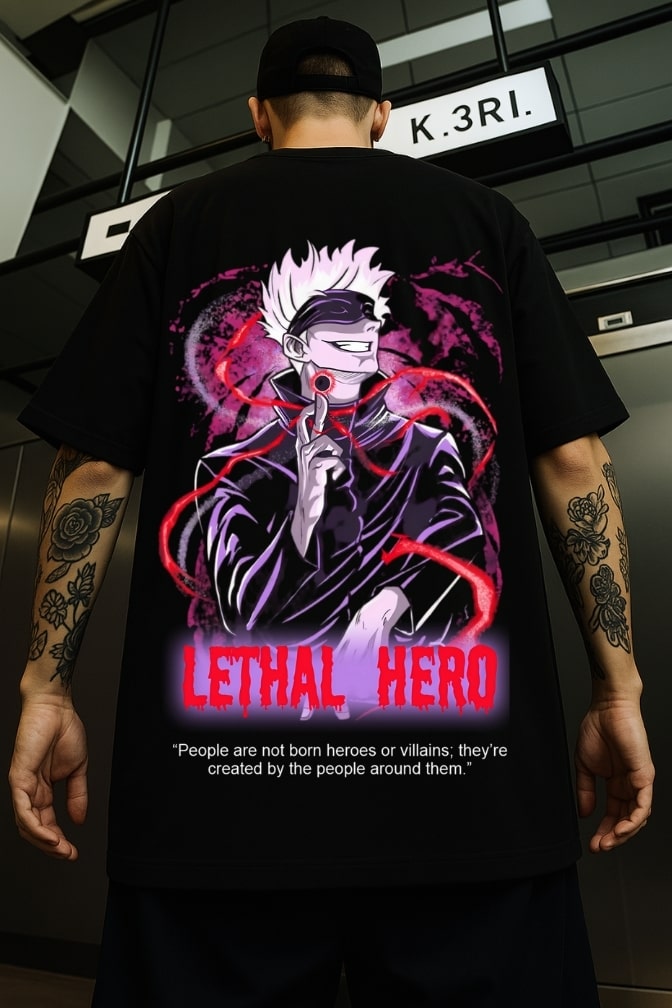 Lethal Hero Printed Oversized T-shirt