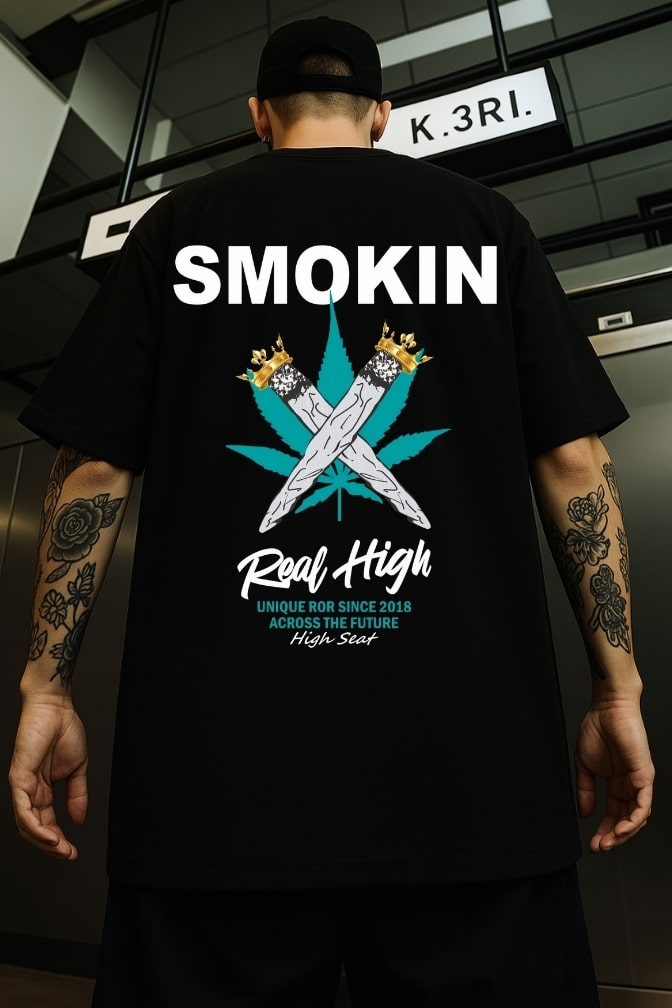 Real High Printed Oversized T-shirt