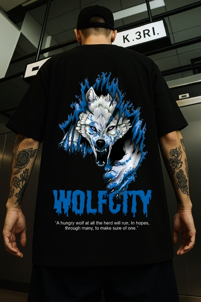 Wolfcity Printed Oversized T-shirt