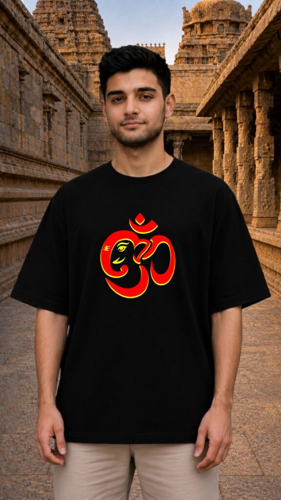 Lord Ganesha Black T-shirt Men
