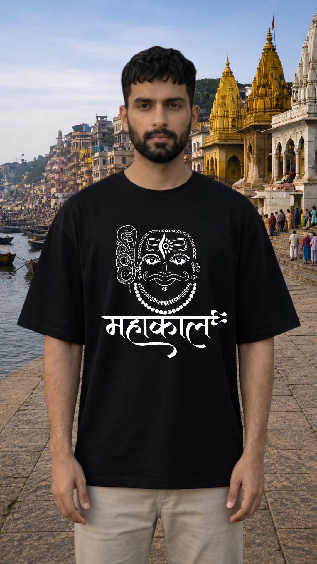 Mahakaal Black T-shirt Men