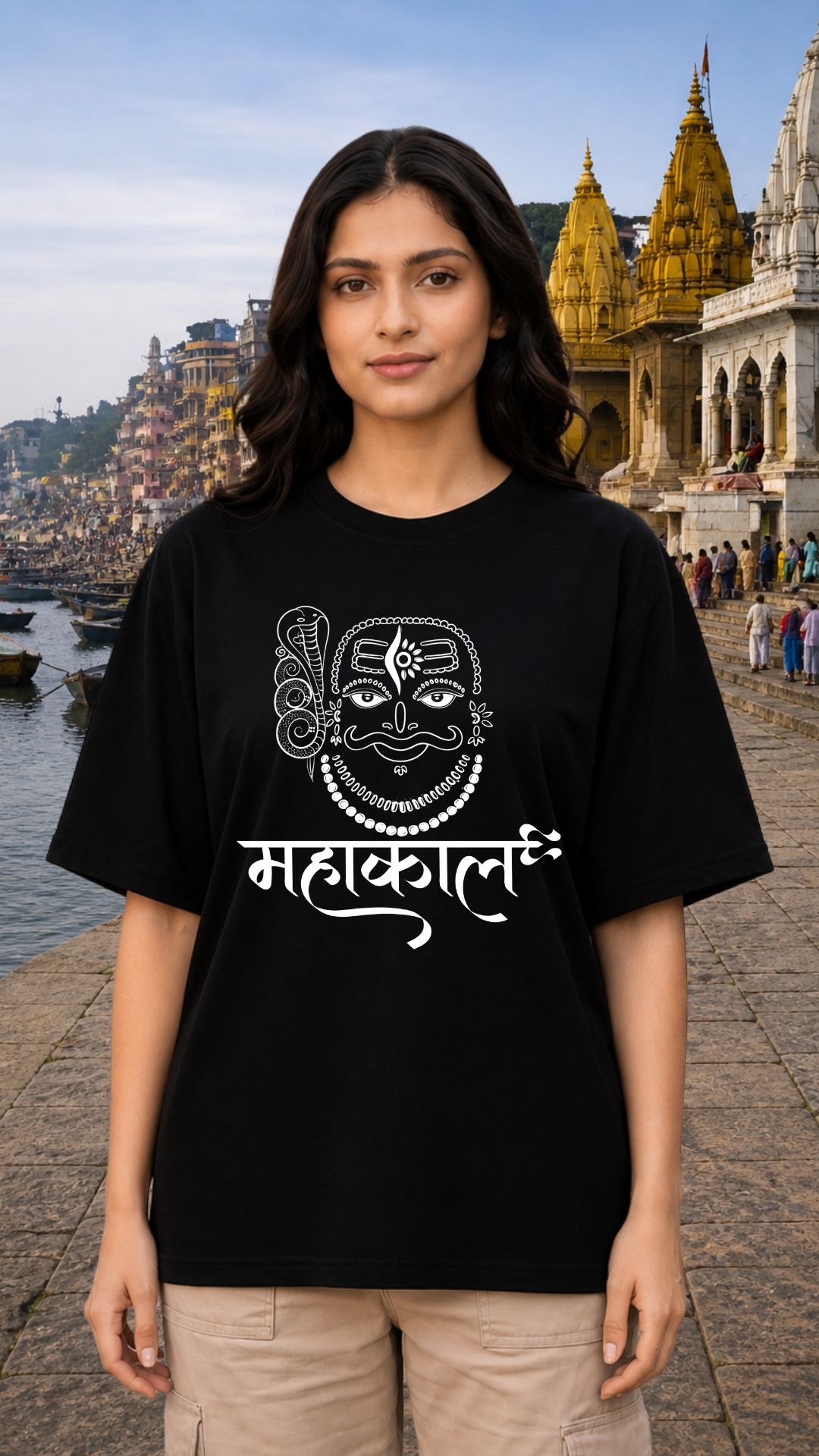 Mahakaal Black T-shirt Women