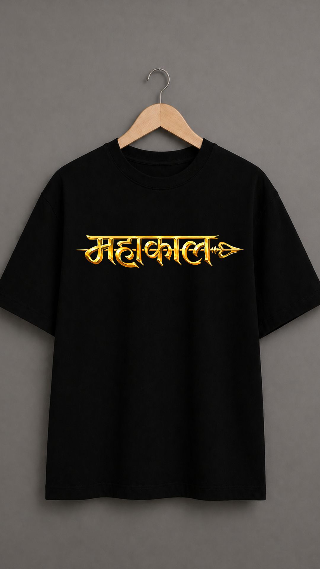 Mahakaal Trishul Black T-shirt Women - Image 2